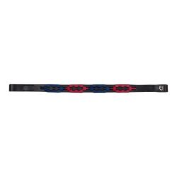 Leather Browband With...